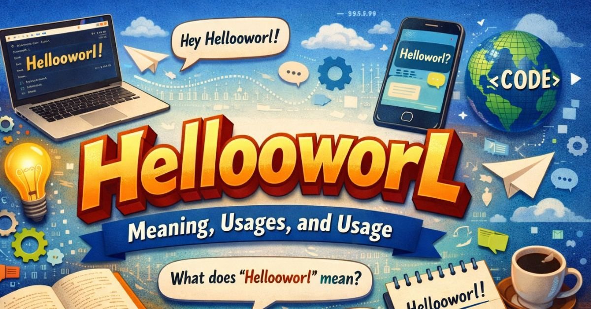 Hellooworl meaning explained as a creative digital concept