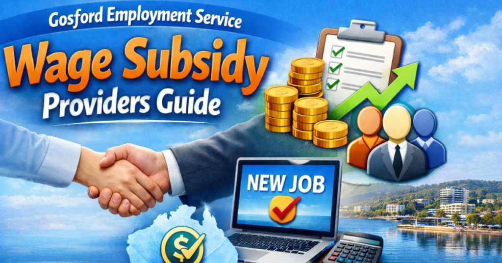Wage subsidy assistance through Gosford employment services
