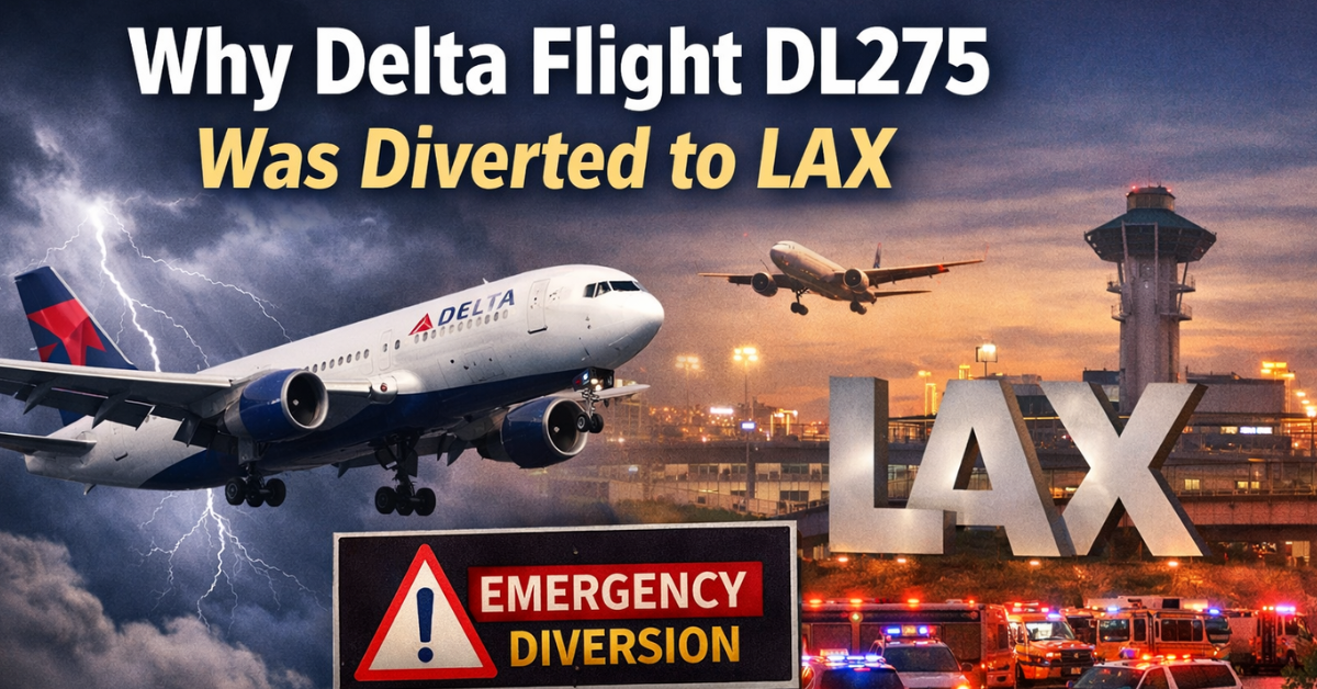 Delta Flight DL275 diverted to LAX as a precautionary safety landing