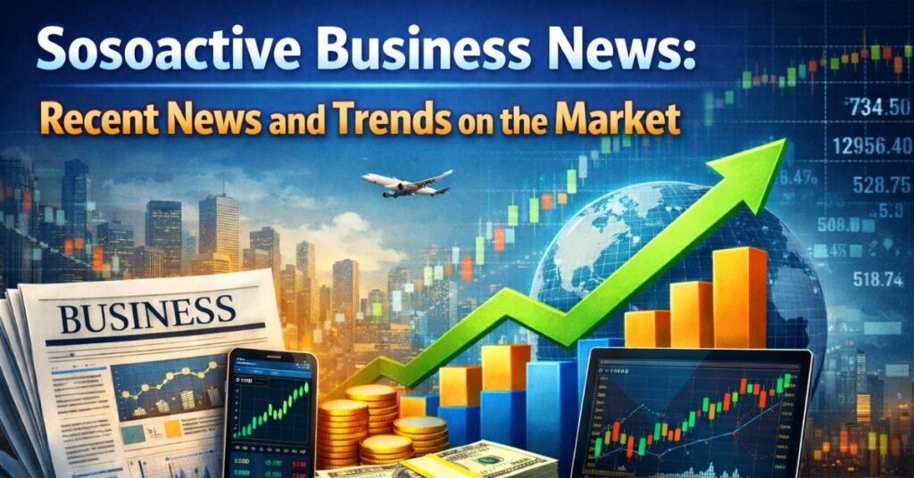 Sosoactive Business News: Recent News and Trends on the Market Sosoactive Business News platform showing market trends and startup updates