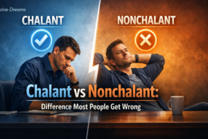 Chalant vs Nonchalant: Difference Most People Get Wrong