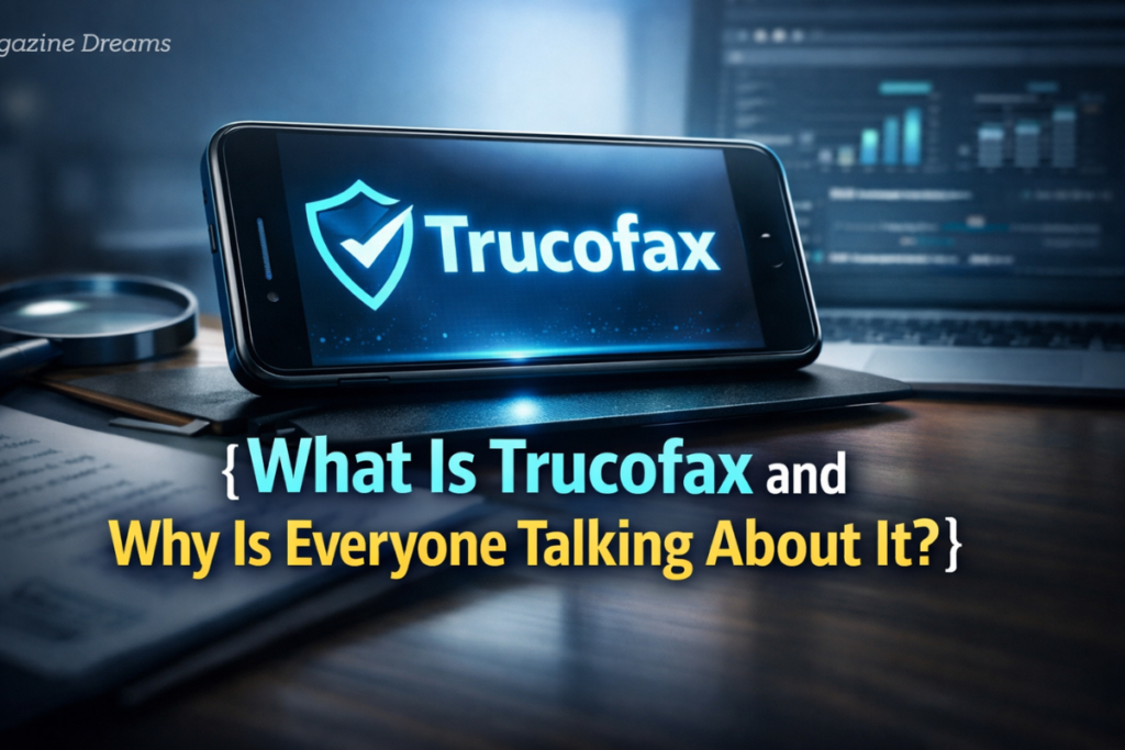 What Is Trucofax and Why Is Everyone Talking About It? Trucofax trending platform in 2026 concept illustration