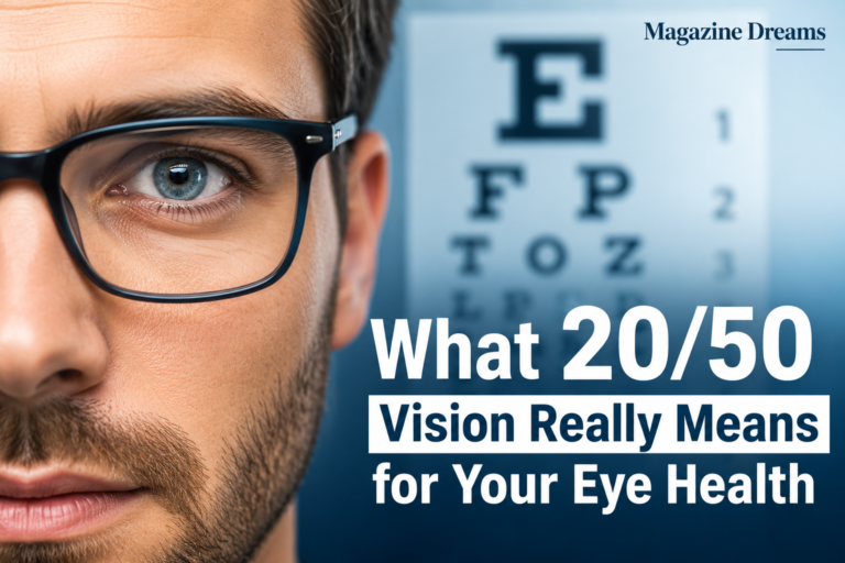 What 20/50 Vision Really Means for Your Eye Health What Does 20/50 Vision Mean Eye Health and Blurry Distance Vision Guide