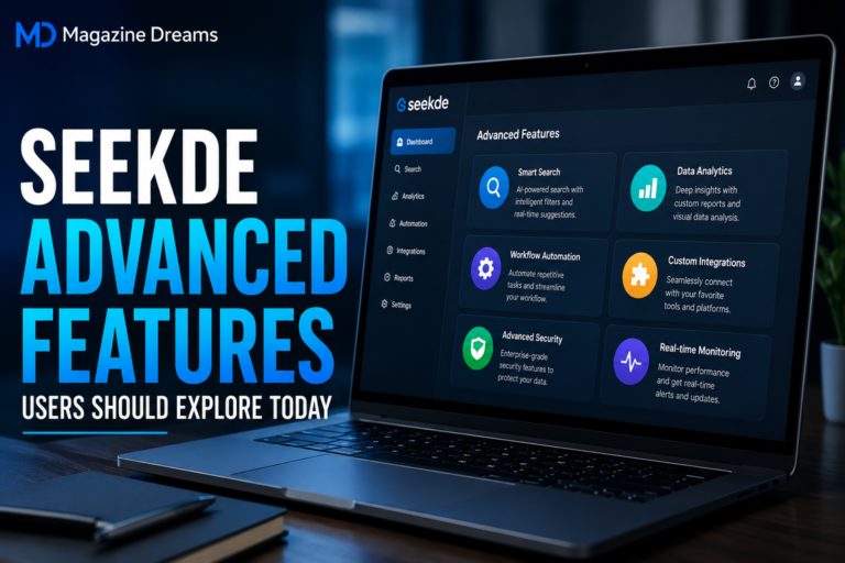 Seekde advanced features dashboard interface showing smart productivity tools and workflow customization options