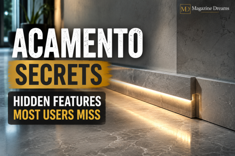 Acamento dashboard showing advanced productivity and workflow management features